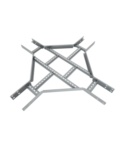 Х-разветвитель лестничный 50х400х1,2 мм Быстрый монтаж HD КМ-Профиль (LXDS50-400-1.2 HD) в Ачинске Аксессуары для лотков Pintop.ru
