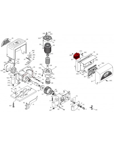 Трансформатор ZU200, ZL22 Came 119RIR263 в Ачинске Запчасти для шлагбаумов и автоматики Pintop.ru