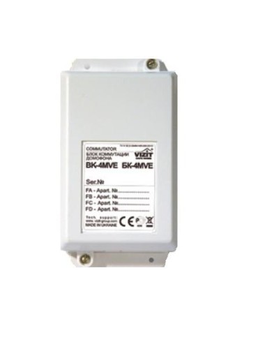 Блок коммутации домофонов Vizit БК-4MVE в Ачинске Блоки управления многоабонентные Pintop.ru