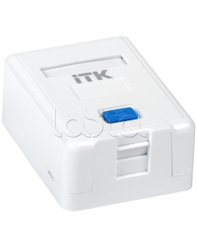 ITK Корпус настенной розетки для 1 мод. Keystone Jack (CS2-012) в Ачинске Коннекторы Pintop.ru