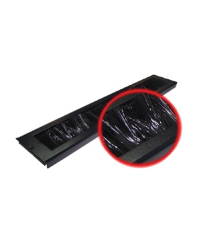 Ввод кабельный щеточный для напольных шкафов Business (черный) TWT TWT-CBB-BP в Ачинске Аксессуары для стоек и шкафов Pintop.ru