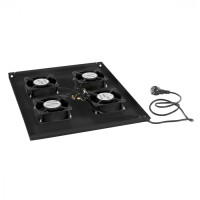 Панель вентиляционная с 4 вентиляторами Cabeus TRAY-80-BK