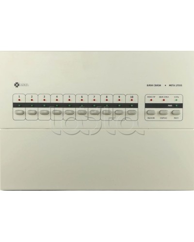 Блок связи на 10 каналов МЕТА 17555 в Ачинске Система оповещения и трансляции Мета Pintop.ru