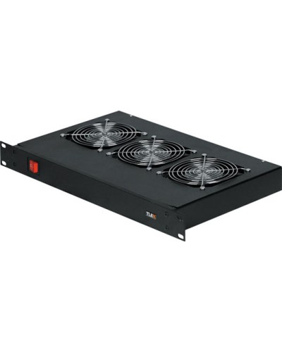 Панель вентиляционная с 3 вентиляторами TLK TLK-VP3/BK в Ачинске Вентиляторные модули Pintop.ru