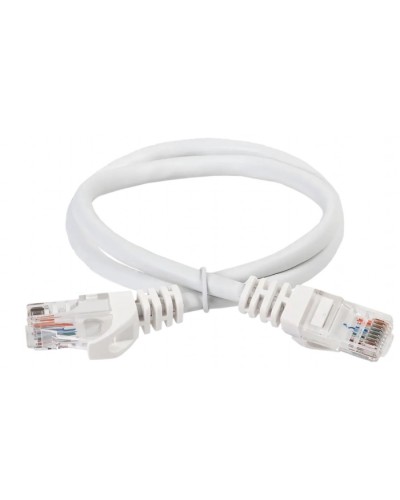 ITK Коммутационный шнур (патч-корд) кат.5Е UTP 5м белый (PC08-C5EU-5M) в Ачинске Патч-корды и пигтейлы Pintop.ru