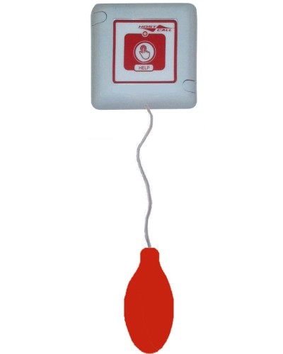 Пневмокнопка вызова влагозащищенная со шнуром Hostcall MP-435W2 в Ачинске Система оповещения и трансляции Hostcall Pintop.ru