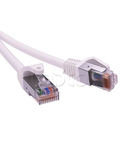 Патч-корд экранированный CAT6 F/UTP 4х2, LSZH, белый, 1м DKC RN6FU4510WH в Ачинске Патчкорды (медные) Pintop.ru