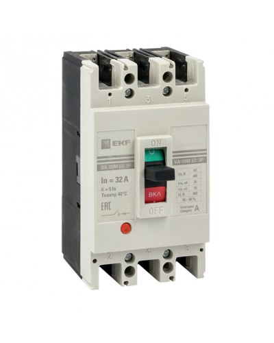 Выключатель автоматический ВА-99М 63/16А 4P 5In 25кА EKF PROxima (mccb99-4P5In63-16m) в Ачинске Электротехническое оборудование Pintop.ru