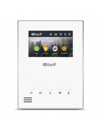 Видеодомофон BAS-IP AU-04LA WHITE в Ачинске Вызывные IP панели Pintop.ru
