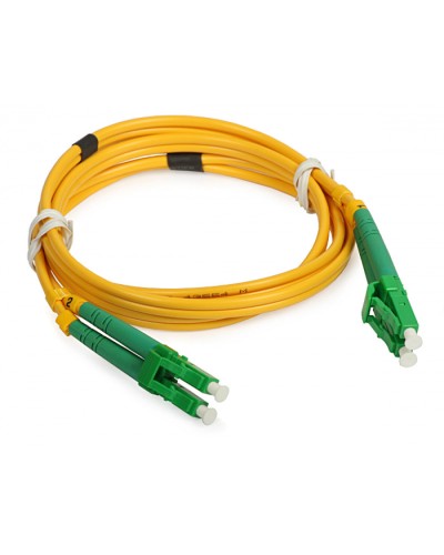 Шнур оптический duplex LC/APC-LC/APC 9/125 sm 10м LSZH Cabeus FOP(d)-9-LC/APC-LC/APC-10m в Ачинске Патч-корды оптические Pintop.ru