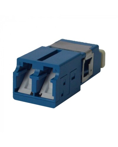 Адаптер оптический LC SM, со шторкой, корпус SC, дуплексный LANMASTER (LAN-2LCS/SH-AM-SM) в Ачинске Проходные адаптеры и розетки оптические Pintop.ru