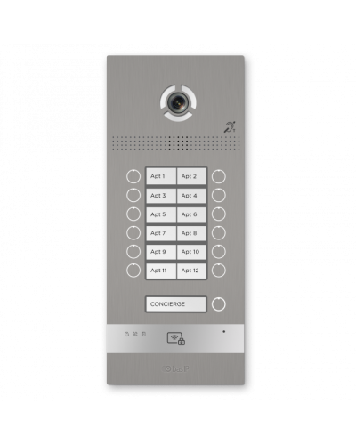 Вызывная панель BAS-IP BI-12FBI SILVER в Ачинске Вызывные видеопанели малоабонентные Pintop.ru