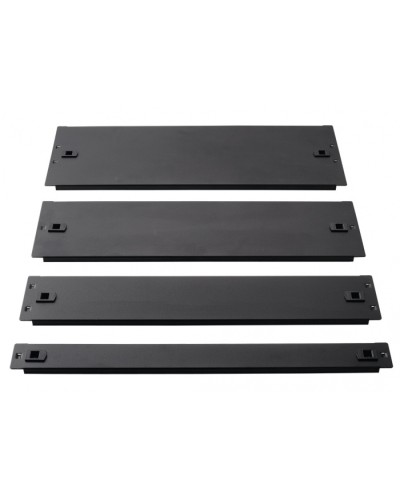 Фальш-панель металлическая 19 1U, быстросъемная, черная LANMASTER LAN-DC-TLMFP-1U в Ачинске Аксессуары для стоек и шкафов Pintop.ru