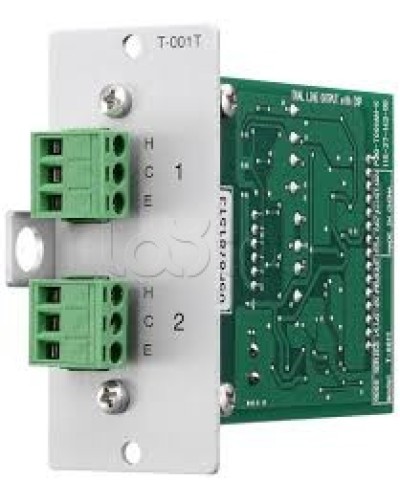 Модуль выходной 2-mic/line с DSP-процессором TOA T-001T в Ачинске Системы оповещения и трансляции TOA Pintop.ru