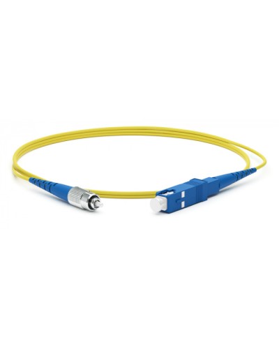 Патч-корд волоконно-оптический Hyperline FC-S2-9-FC/UR-FC/UR-H-20M-LSZH-YL в Ачинске Патч-корды оптические Pintop.ru