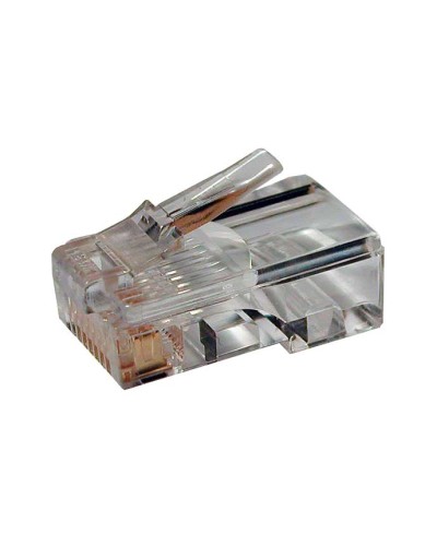 Коннектор RJ-45 под витую пару, категория 6 , универсальный (для одножильного и многожильного кабеля) Cabeus 8P8C-C6 в Ачинске Коннекторы и разъемы Pintop.ru