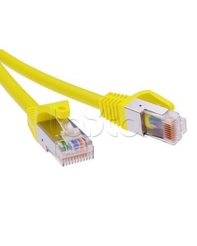 Патч-корд экранированный CAT6 F/UTP 4х2, LSZH, желтый, 0.5м DKC RN6FU4505YL в Ачинске Патчкорды (медные) Pintop.ru