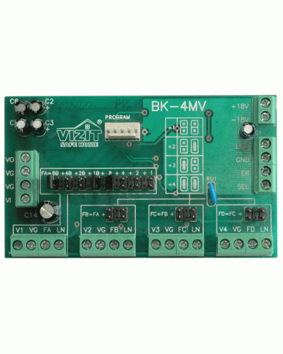 Плата печатнаяв сборе Vizit ЗИП БК-4МVE в Ачинске Аксессуары для многоабонентных систем Pintop.ru