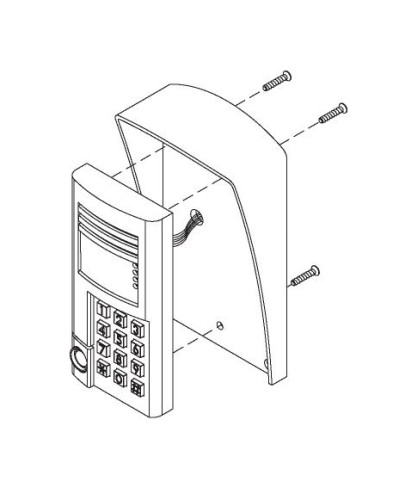 Комплект монтажный для блоков вызова БВД-SM100х, БВД-341х, БВД-402х, БВД-404х Vizit МК-341 в Ачинске Аксессуары для многоабонентных систем Pintop.ru