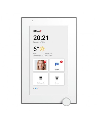 IP-видеодомофон BAS-IP AZ-07L WHITE в Ачинске Абонентские IP устройства Pintop.ru