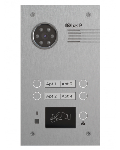 Вызывная панель BAS-IP BA-04MD SILVER в Ачинске Вызывные IP панели Pintop.ru