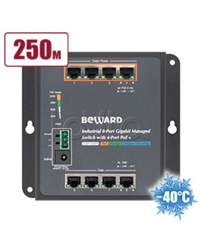Коммутатор с PoE Beward STWP-08HP4 в Ачинске Коммутаторы Pintop.ru