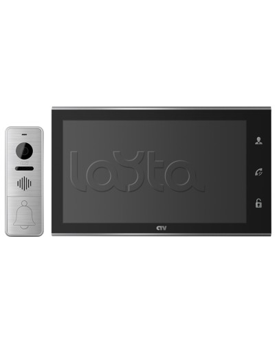 Комплектвидеодомофона CTV-DP4105AHD (черный) в Ачинске Комплекты домофонов Pintop.ru
