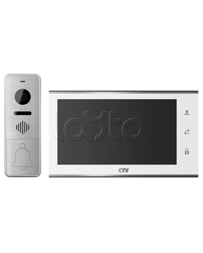 Комплект видеодомофона CTV-DP4705AHD (белый) в Ачинске Комплекты домофонов Pintop.ru