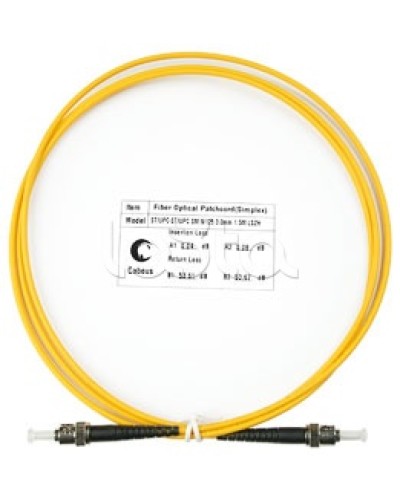 Патч-корд волоконно-оптический SM 9/125 simplex ST-ST LSZH (1,5 м) Cabeus FOP(s)-9-ST-ST-1,5m в Ачинске Патч-корды оптические Pintop.ru