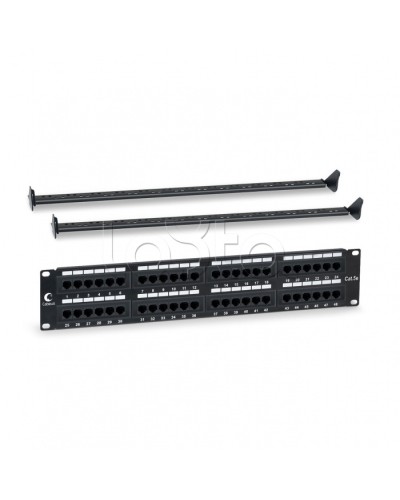 Патч-панель 19, 2U, 48xRJ45 Cabeus PL-48-Cat.5e-Dual IDC в Ачинске Патч панель Pintop.ru