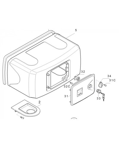 Корпус FERNI пластиковый Came 119RID122 в Ачинске Запчасти для шлагбаумов и автоматики Pintop.ru