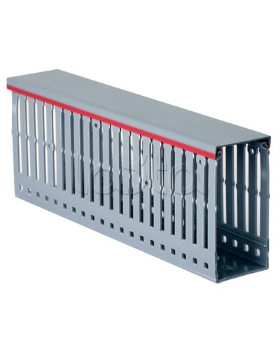 Короб перфорированный, серый RL12 40x100 мм DKC 00161RL в Ачинске Кабельные лотки Pintop.ru