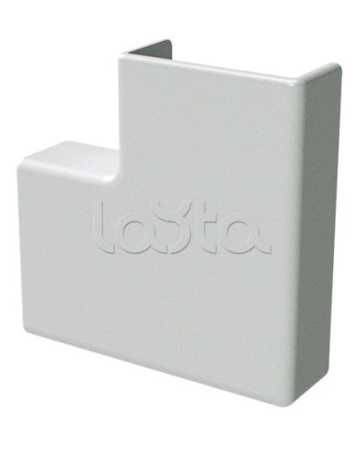 Угол плоский белый 22x10 DKC (00407R) в Ачинске Аксессуары для кабель-канала Pintop.ru