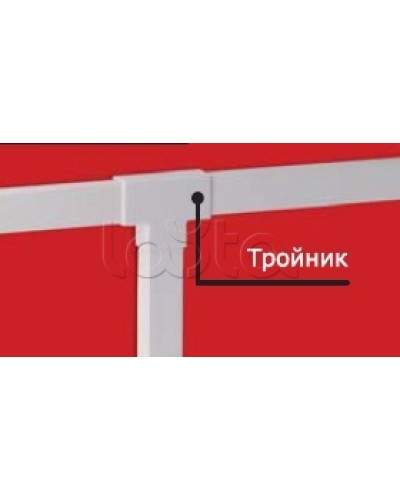 Тройник IM 22x10 DKC 00525 в Ачинске Аксессуары для кабель-канала Pintop.ru