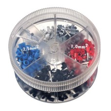 Контейнер наконечников-гильз с изолир.фланцем 1,50 кв.мм черный 1 упаковка - 1000 шт DKC 2ARTD10015