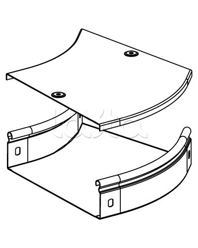 Угол CPO 45 горизонтальный 45° 100х50 DKC 36062 в Ачинске Аксессуары для лотков Pintop.ru