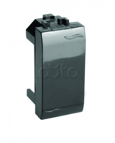 Заглушка чёрная на 1 мод DKC 77616N в Ачинске Аксессуары для кабель-канала Pintop.ru