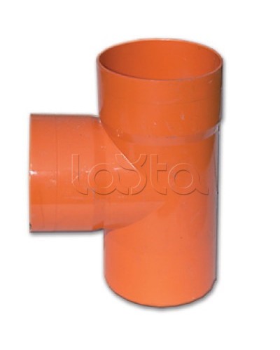 Тройник для двустенных труб, 90 град., полипропилен,д.200 мм DKC (020200) в Ачинске Повороты, муфты, тройники Pintop.ru
