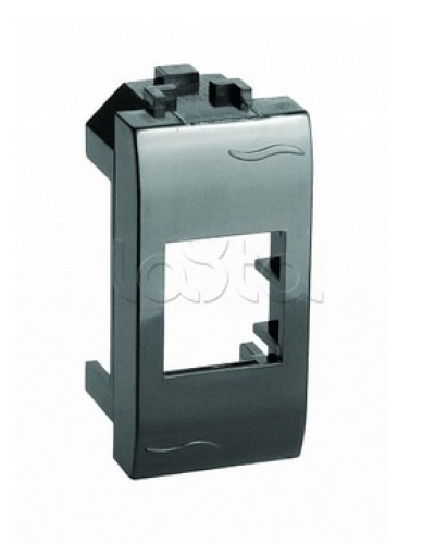 Адаптер для информационных разъемов Keystone, черный, 1мод. DKC (77607N) в Ачинске Аксессуары для стоек и шкафов Pintop.ru