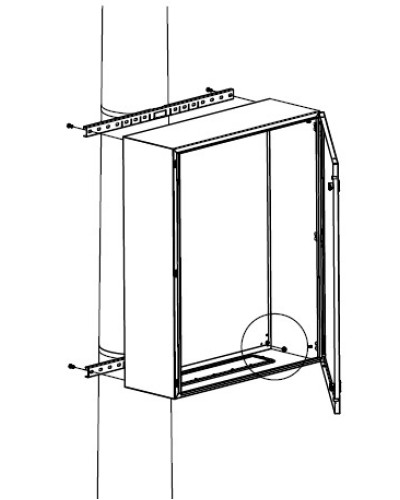 Комплект крепления шкафов DKC R5FB500 в Ачинске Полки для шкафов и стоек Pintop.ru