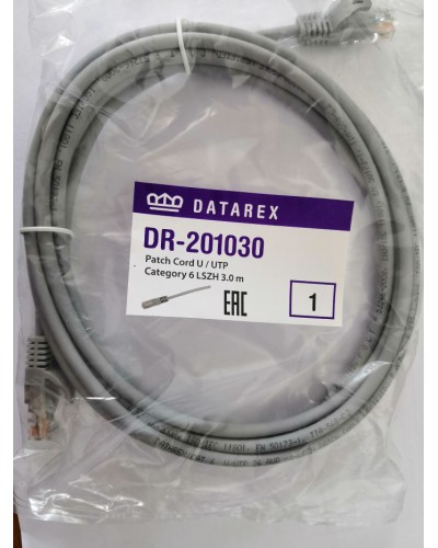 Шнур коммутационный категории 6 Datarex DR-201005 в Ачинске Патчкорды (медные) Pintop.ru