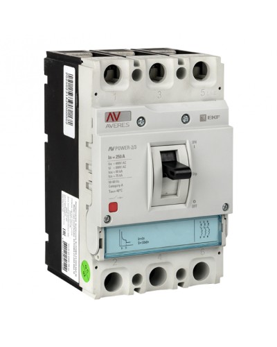 Автоматический выключатель AV POWER-2/3 250А 35kA TR EKF (mccb-23-250-TR-av) в Ачинске Электротехническое оборудование Pintop.ru
