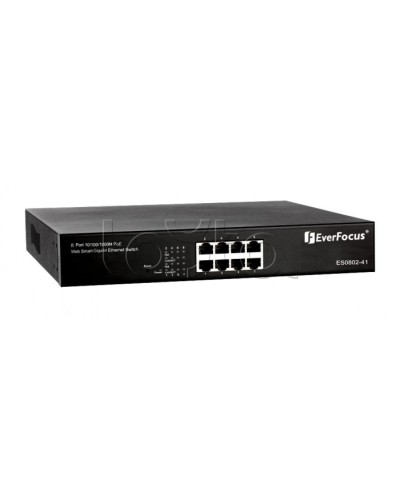 Коммутатор PoE 8-портовый EverFocus ES0802-41 в Ачинске Коммутаторы Pintop.ru