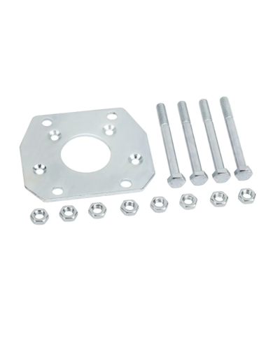 Пластина монтажная с анкерами для стойки Faac 737100 в Ачинске Запчасти для шлагбаумов и автоматики Pintop.ru