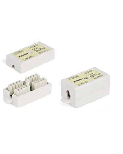Адаптер проходной (coupler), Dual IDC, категория 5e, 4 пары Hyperline CA-IDC-C5E-WH в Ачинске Проходные адаптеры Pintop.ru
