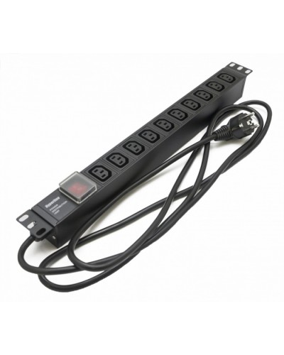 Блок розеток Hyperline SHE19-10IEC-S-2.5EU в Ачинске Блоки розеток Pintop.ru