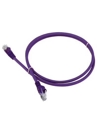 Патч-корд LANMASTER LSZH UTP кат.5e, 0.3 м, фиолетовый LANMASTER LAN-PC45/U5E-0.3-VI в Ачинске Патчкорды (медные) Pintop.ru