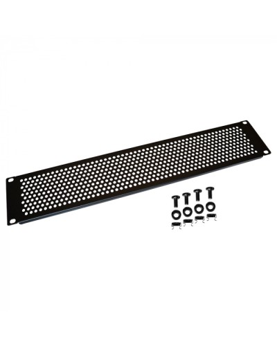 19 вентиляционная фальш-панель 2U, черная LANMASTER (LAN-DC-VNP-2U) в Ачинске Вентиляторные модули Pintop.ru