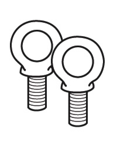 Комплект подъемных колец Legrand 020482 в Ачинске Аксессуары для стоек и шкафов Pintop.ru