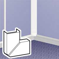 Угол плоский 40x12.5 Legrand 033316